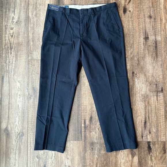 NEW Polo Ralph Lauren The Preston Pant Aviat Navy 100% Cotton Men's Size 42x32 - Picture 2 of 10